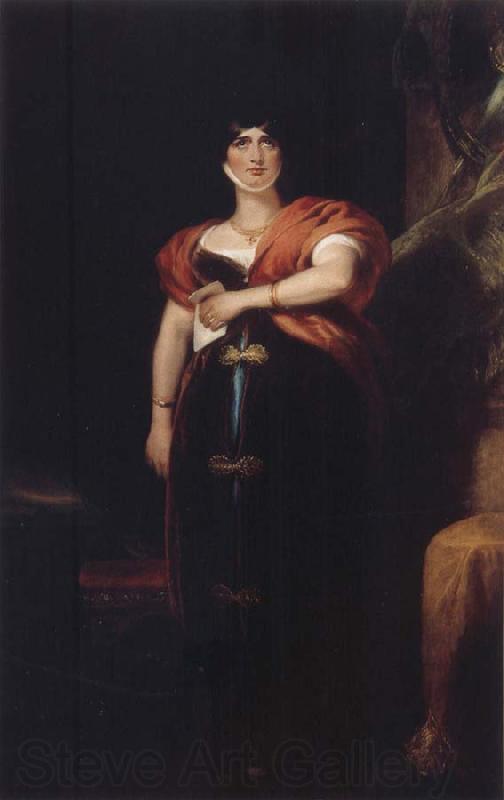George Henry Harlow Sarah Siddons as Lady Macbeth Spain oil painting art